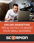 ONLINE MARKETING TIPS & TACTICS TO BOOST YOUR SMALL BUSINESS