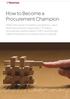 How to Become a Procurement Champion