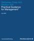Sarbanes-Oxley Act: Section 404 Practical Guidance for Management*