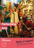 Performing Arts 2016/17. courses