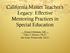 California Master Teacher s Legacy: Effective Mentoring Practices in Special Education