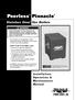 Pinnacle. Peerless. Stainless Steel. Gas Boilers. Installation, Operation & Maintenance Manual WARNING WHAT TO DO IF YOU SMELL GAS