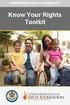 PARENTING WITH A DISABILITY. Know Your Rights Toolkit