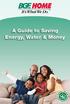 A Guide to Saving Energy, Water & Money