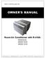 Owner s Manual - ROOM AIR CONDITIONER WINDOW/WALL RADS-81G RADS-101G RADS-121G HEAT CONTROLLER, INC.