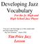 Developing Jazz Vocabulary