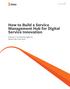How to Build a Service Management Hub for Digital Service Innovation