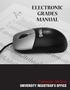 ELECTRONIC GRADES MANUAL