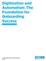 Digitization and Automation: The Foundation for Onboarding Success