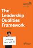 The Leadership Qualities Framework. For Adult Social Care