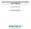 Moxa E Series Managed Ethernet Switch User s Manual