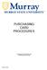 PURCHASING CARD PROCEDURES. Accounting & Financial Services and Procurement Services