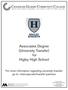 Associates Degree (University Transfer) for Higley High School