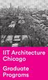 IIT Architecture Chicago Graduate Programs