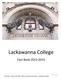 Lackawanna College. Fact Book 2013-2014. 1 P a g e. Final Copy R.Francis 12/12/14 Office of Institutional Research - Lackawanna College