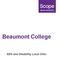 Beaumont College. SEN and Disability Local Offer