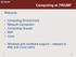 Computing at TRIUMF. Welcome. Computing Environment Network Connection Computing Groups WiFi Linux