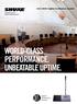 DCS 6000 Digital Conference System WORLD-CLASS PERFORMANCE. UNBEATABLE UPTIME.