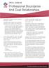 Professional Boundaries And Dual Relationships