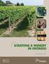 STARTING A WINERY IN ONTARIO. Publication 815