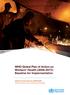WHO Global Plan of Action on Workers Health (2008-2017): Baseline for Implementation