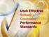 Utah Effective School Counselor Performance Standards