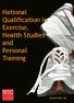 National Qualification in Exercise, Health Studies and Personal Training