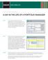 A DAY IN THE LIFE OF A PORTFOLIO MANAGER
