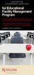 NJ Educational Facility Management Program