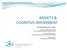 ANXIETY & COGNITIVE IMPAIRMENT