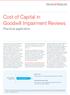 Cost of Capital in Goodwill Impairment Reviews