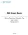 NY Green Bank. Metrics, Reporting & Evaluation Plan. Case 13-M-0412 February 22, 2016. Version 2.0