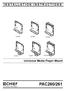 PAC260/261 INSTALLATION INSTRUCTIONS. Universal Media Player Mount