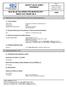 SAFETY DATA SHEET Revised edition no : 0 SDS/MSDS Date : 12 / 7 / 2012