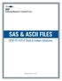 SAS & ASCII FILES. CRSP US 1925-E Stock & Indexes Databases