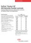 DuPont Pyralux AP All-Polyimide Flexible Laminate A Family of High-Performance Adhesiveless Laminates for Flexible Printed Circuit Applications