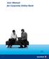 User Manual for Corporate Online Bank