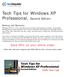 Tech Tips for Windows XP Professional, Second Edition