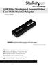 USB 3.0 to Displayport External Video Card Multi Monitor Adapter