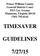 TIMESAVER GUIDELINES 7/27/15