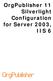OrgPublisher 11 Silverlight Configuration for Server 2003, IIS 6