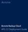 Acronis Backup Cloud APS 2.0 Deployment Guide