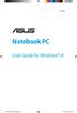 E7495. Notebook PC. User Guide for Windows 8