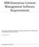 IBM Enterprise Content Management Software Requirements