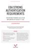 EBA STRONG AUTHENTICATION REQUIREMENTS