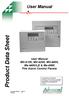 Product Data Sheet. User Manual. User Manual MX-4100, MX-4200, MX-4400, Mx-4400/LE & Mx-4800 Fire Alarm Control Panels