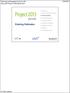 Planning and Managing Projects with Microsoft Project Professional 2013