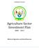 Agriculture Sector Investment Plan