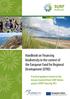 Handbook on Financing biodiversity in the context of the European Fund for Regional Development (EFRD)