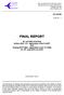 FINAL REPORT. December 2010